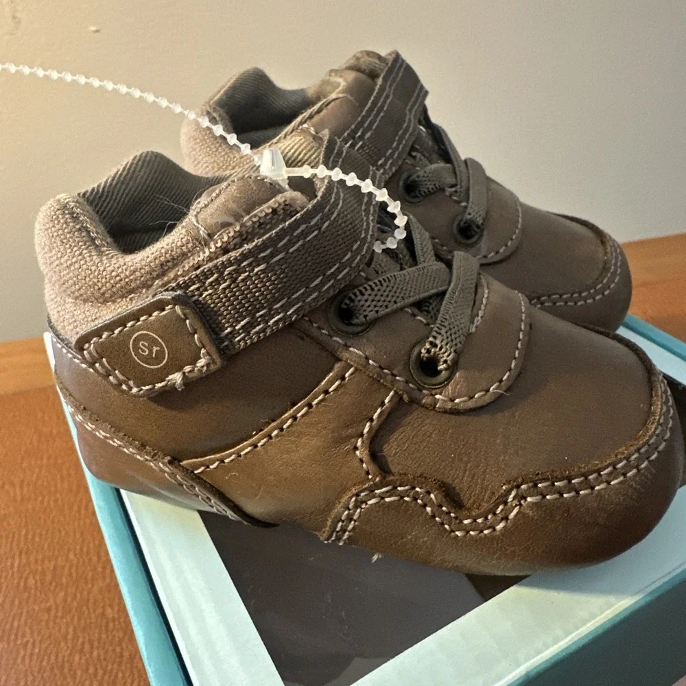 Stride Rite PW Ryker Brown Boots  Baby 3M New In Box‎